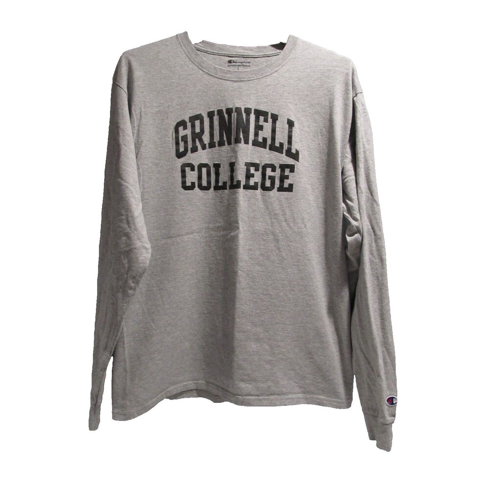 Champion Grinnell College Long Sleeve T-Shirt Gray Size Large – Pre-Owned
